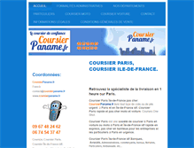 Tablet Screenshot of coursierparis.info